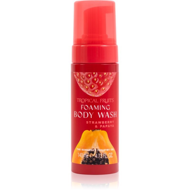 The Somerset Toiletry Co. Tropical Fruits Strawberry & Papaya Mousse Detergente Per Il Corpo 140 Ml