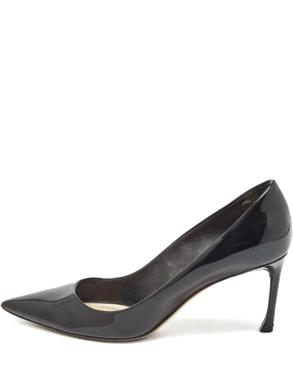 Christian Dior Pre-Owned 75mm patent-leather pointed-toe pumps - Nero