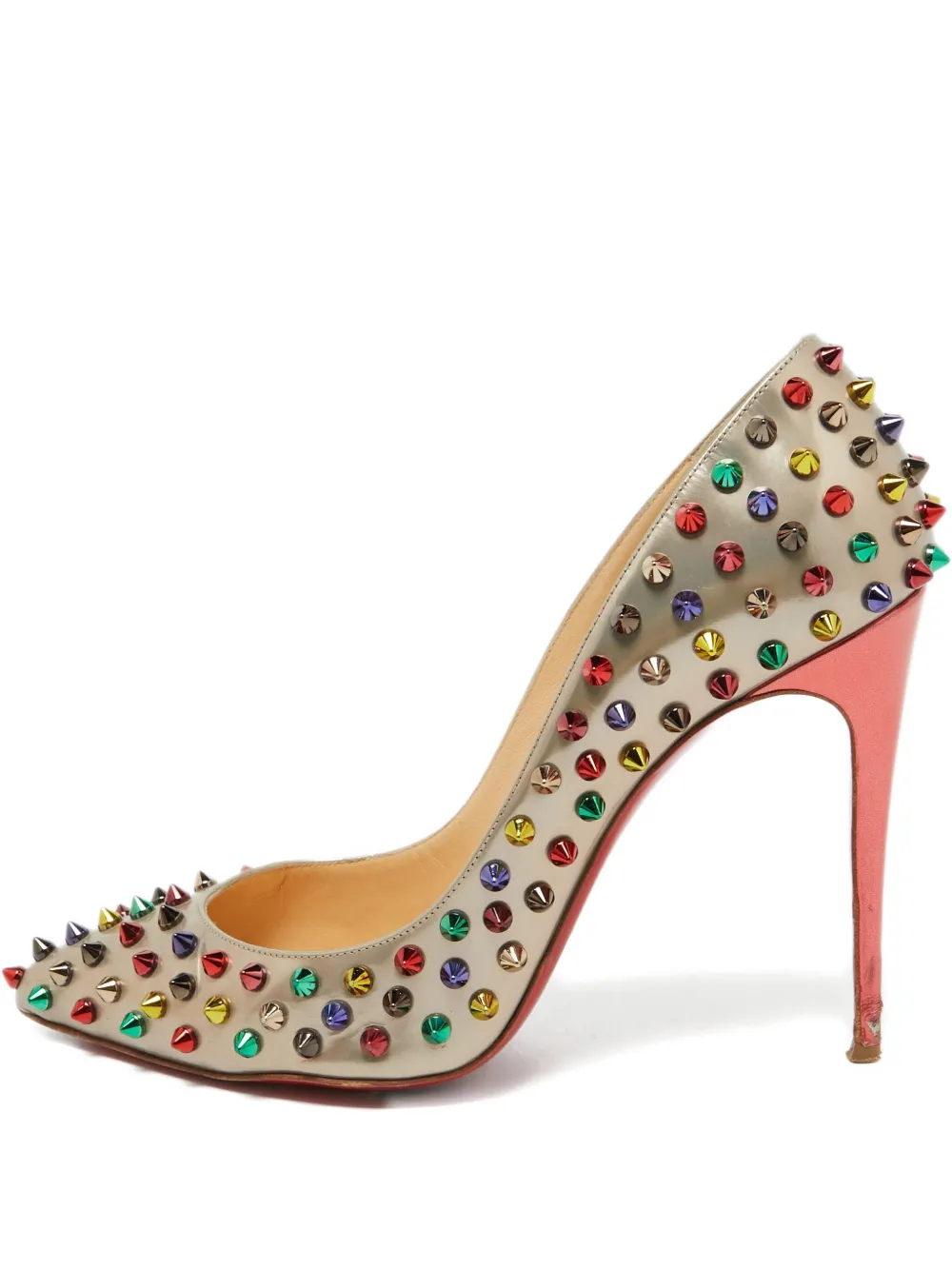 Christian Louboutin Pre-Owned 110mm Pigalle Spikes pumps - Toni neutri