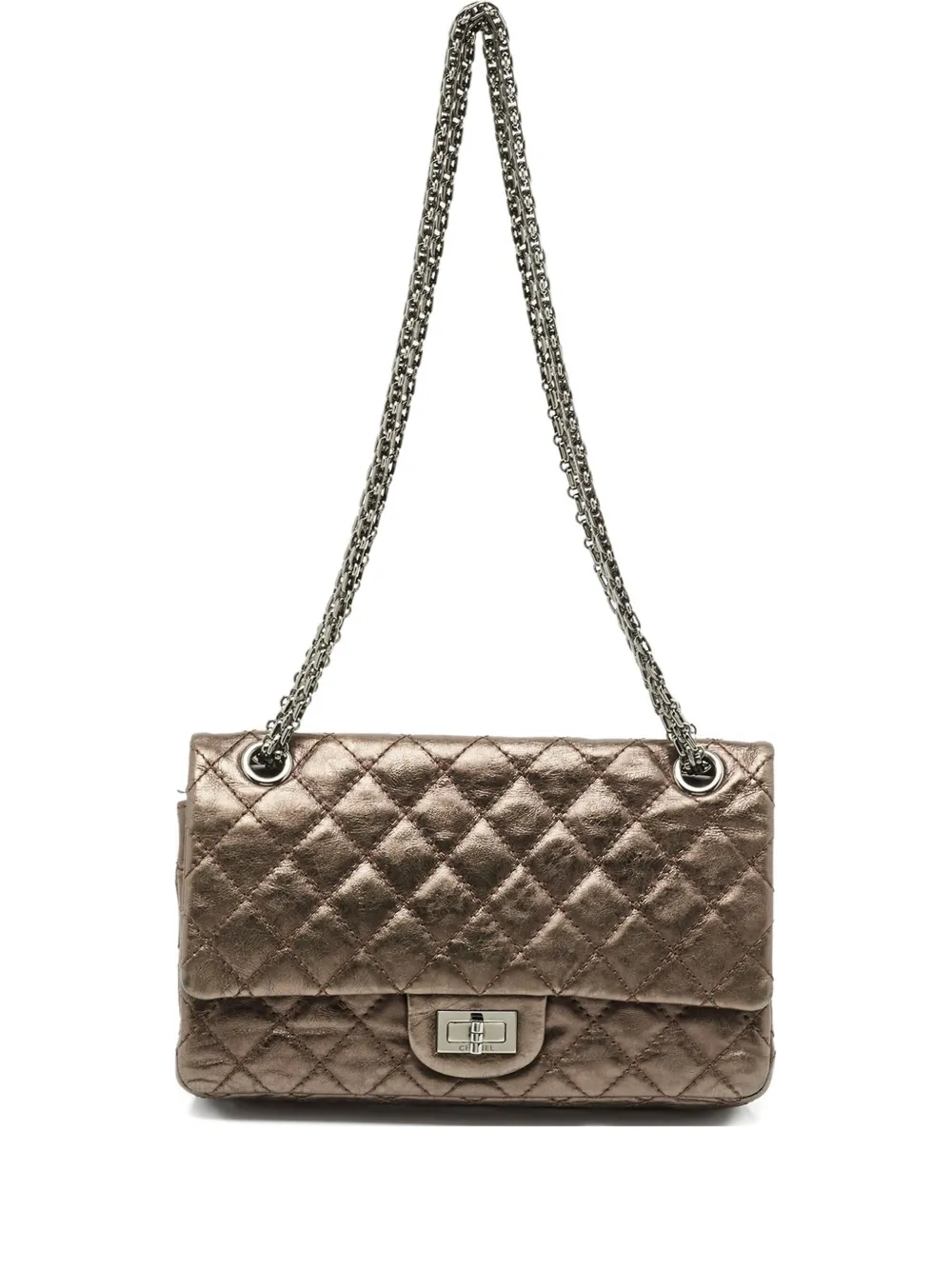 CHANEL Pre-Owned Reissue 2.55 shoulder bag - Marrone