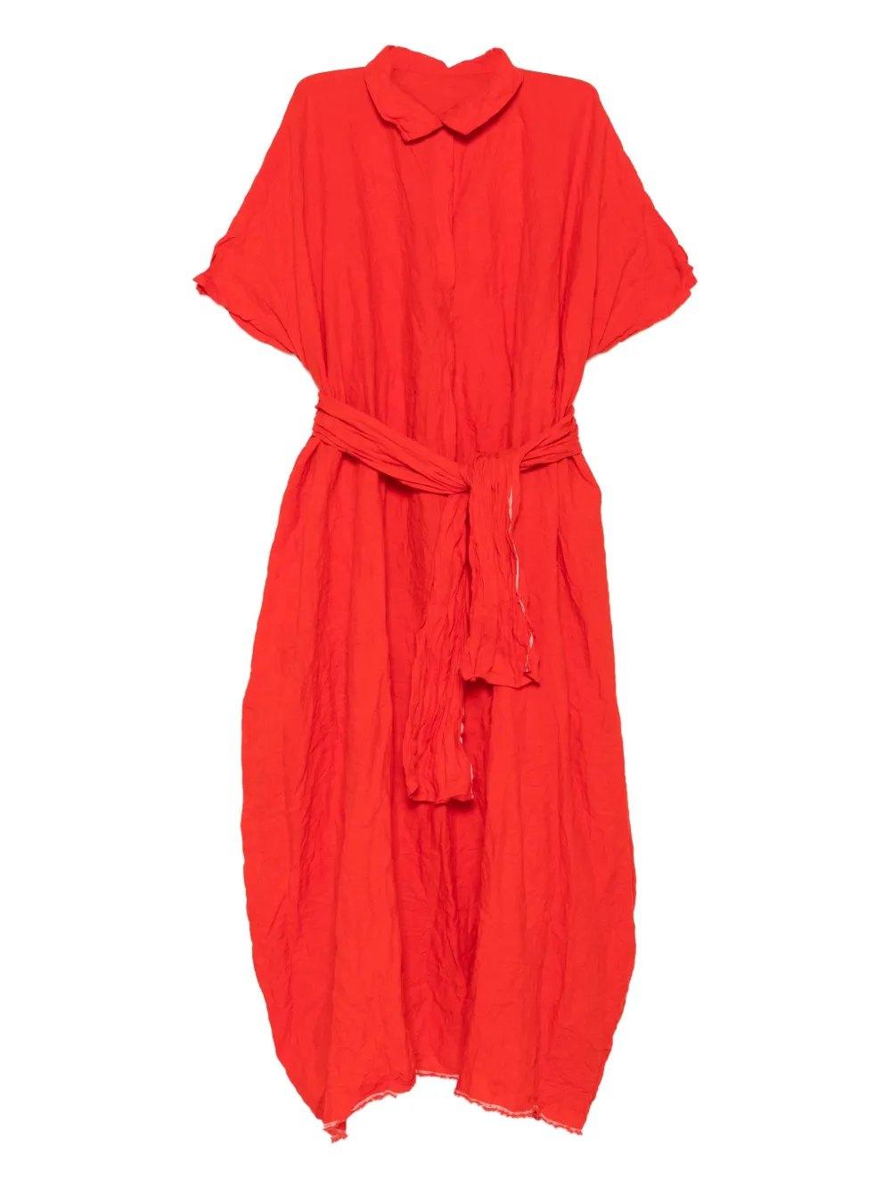 Daniela Gregis belted dress - Rosso