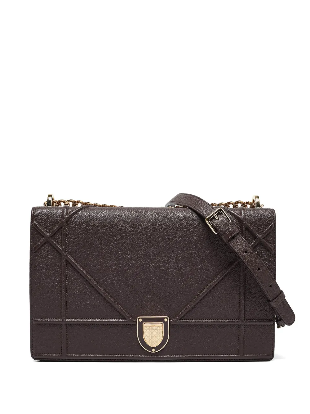 Christian Dior Pre-Owned Diorama leather shoulder bag - Marrone