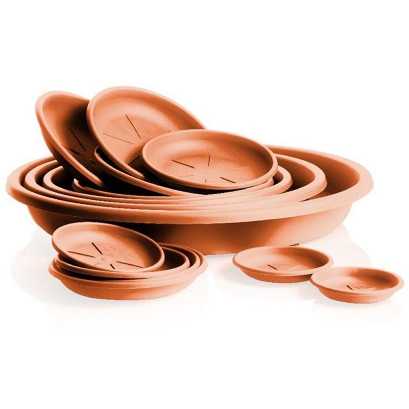 Bama Sottovaso Rotondo In Plastica Terracotta 35 Cm