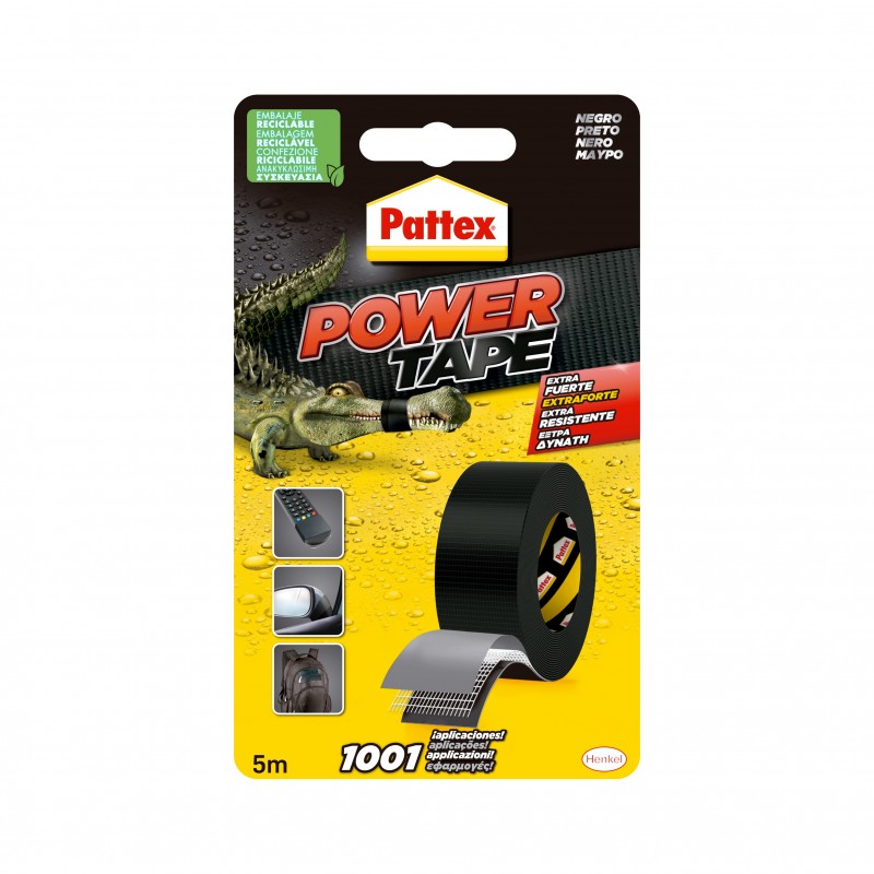 Henkel Pattex Power Tape Nastro Telato 50 X 5 M Grigio