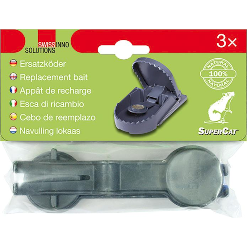 Swissinno Supercat Esche Ricambio Trappola Per Ratti 3pz