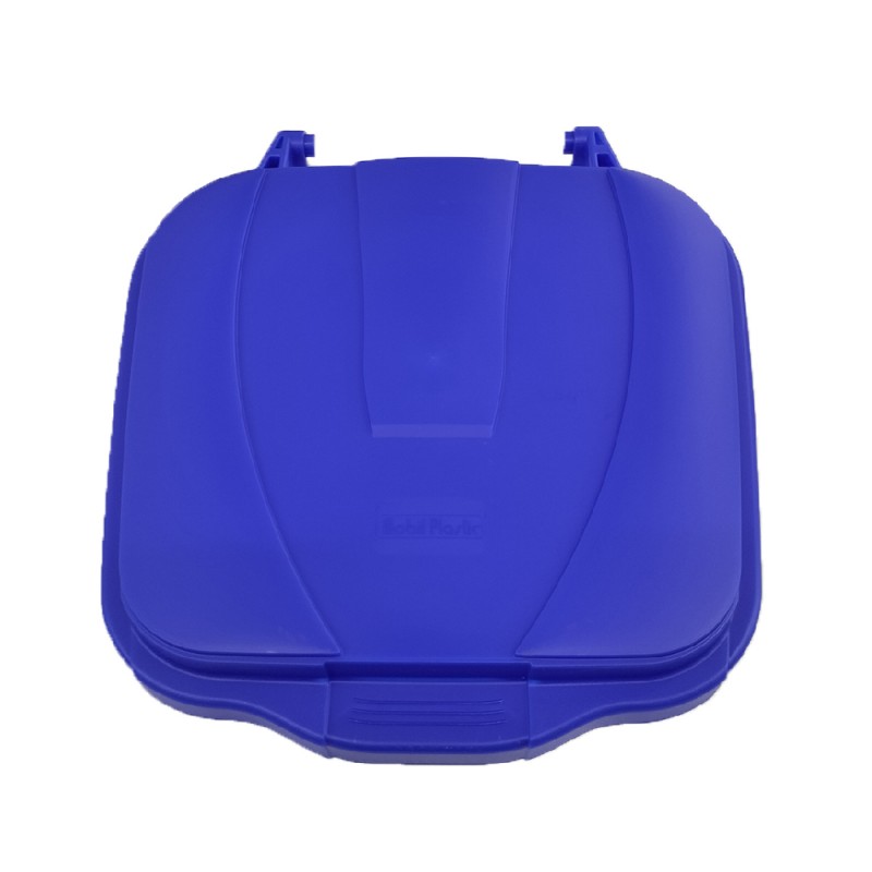 Mobil Plastic Coperchio Bidone Carrellato Blu 100 Lt