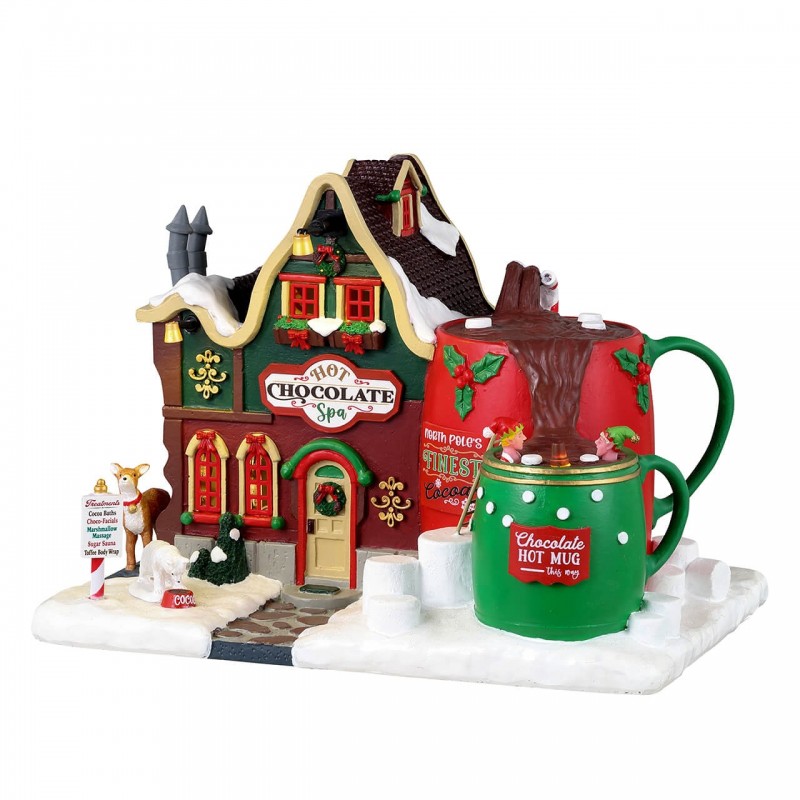 Lemax Paesaggio Hot Chocolate Spa Lemax