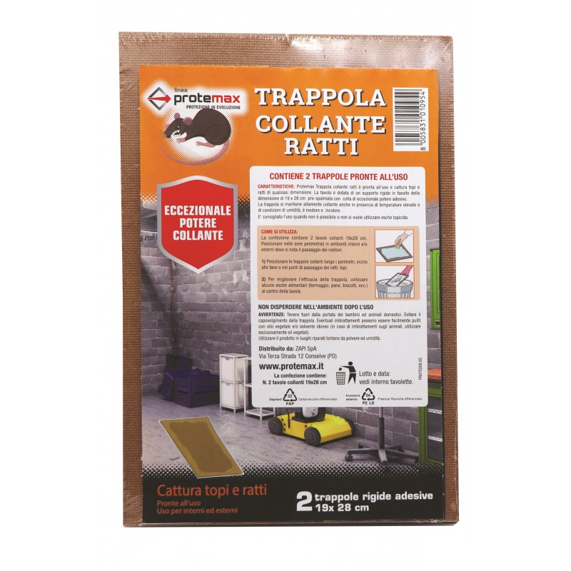 Protemax Tavolette Adesive Ratti Max 30x30cm 2pz