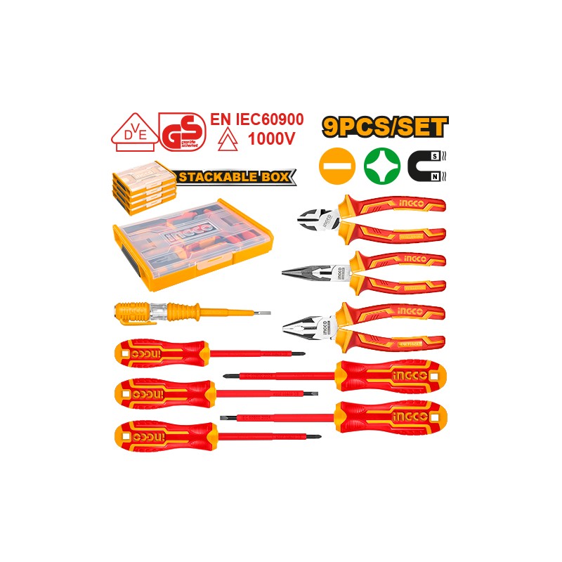 Ingco Set 9 Utensili Isolati