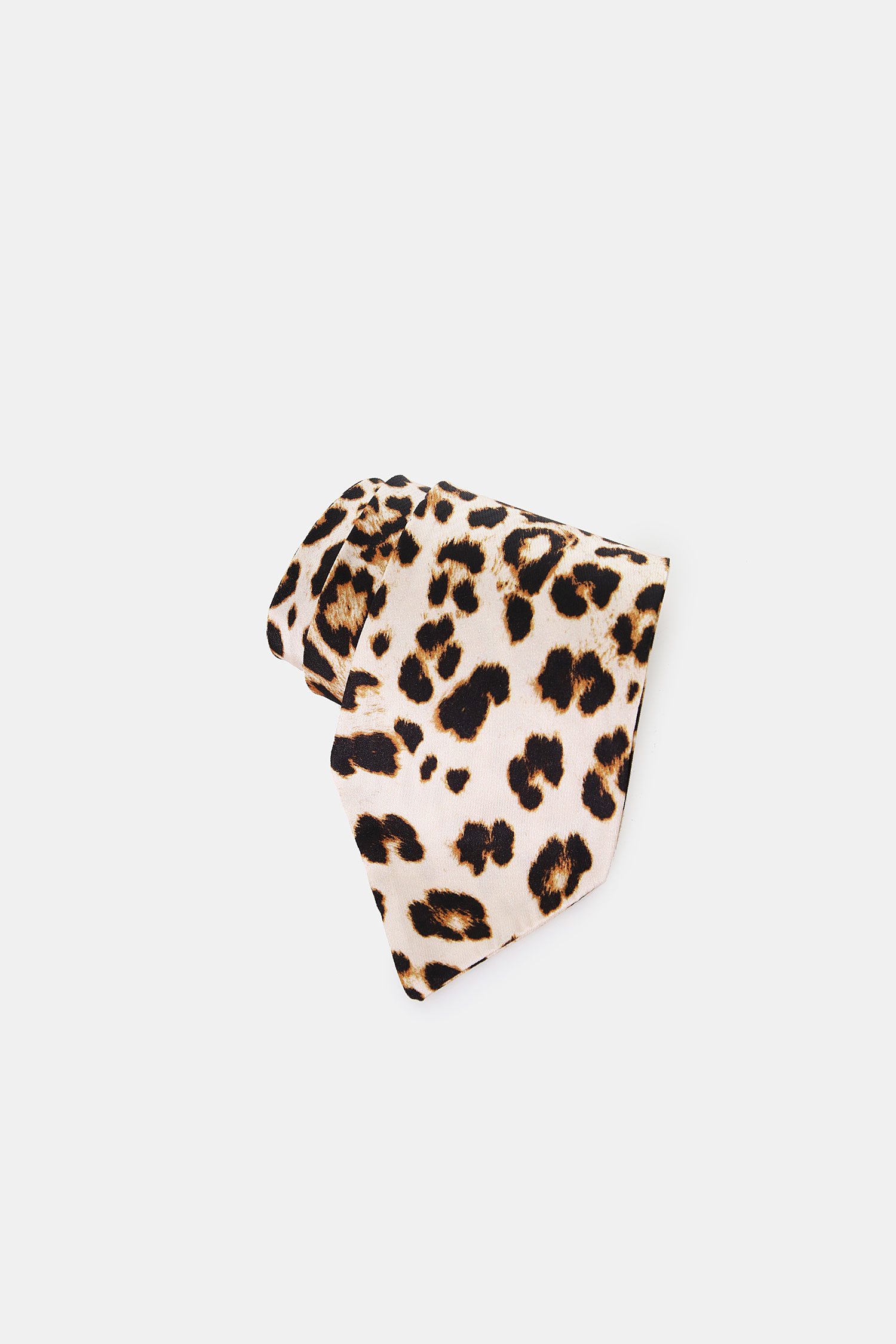 Corbata con estampado animal