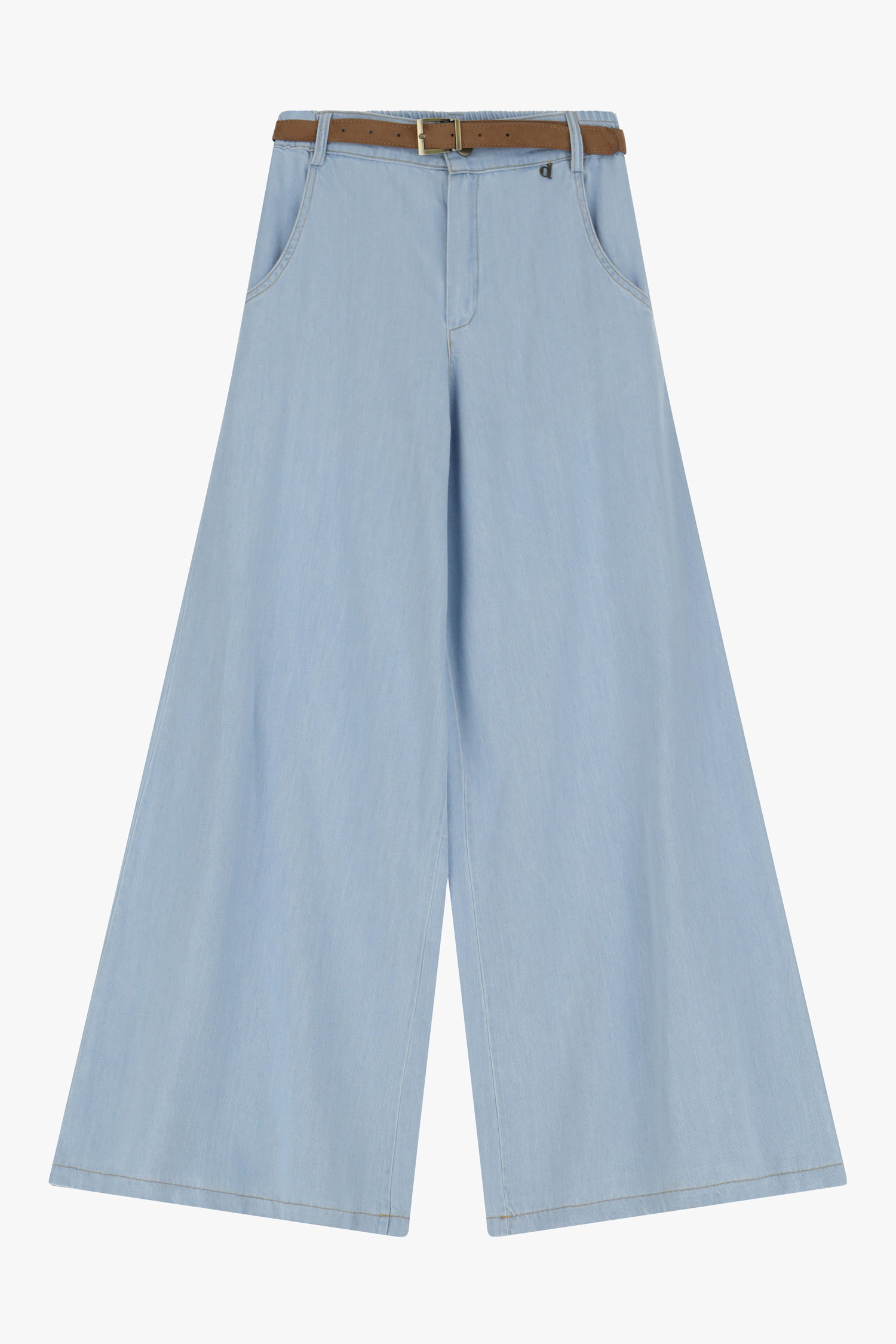 Pantalones anchos de tiro alto