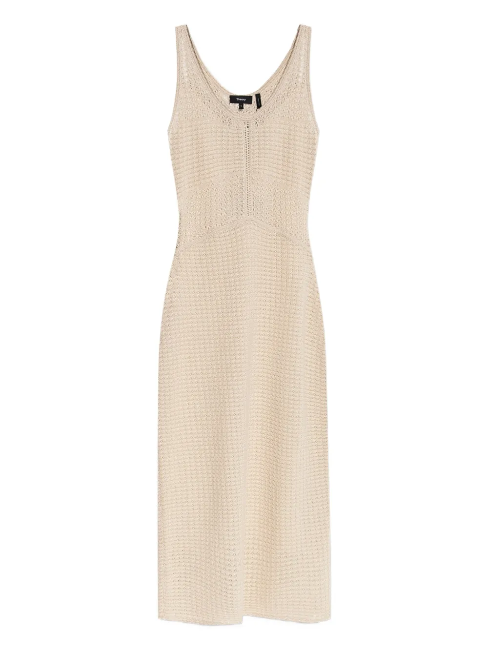 Theory crochet-knit midi dress - Toni neutri