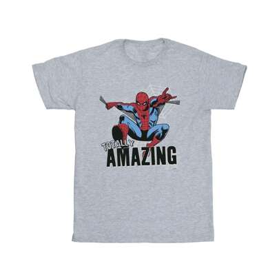 Maglietta a maniche corte Spiderman Amazing per ragazzi (Grigio sportivo)