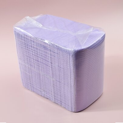 125pz Viola Impermeabile Nail Tips Art Tovaglioli Mat Nail Tips Art Paper Usa e getta Pieghevole Nail Table Mat Nail Tips Art Waterproof Pad Per Salon