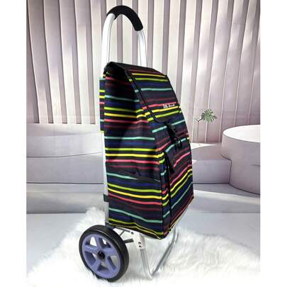 Carrello della spesa con tasca termica, facile da salire sulle scale, impermeabile, resistente all'usura, di alta qualità, con ruote morbide, realizza