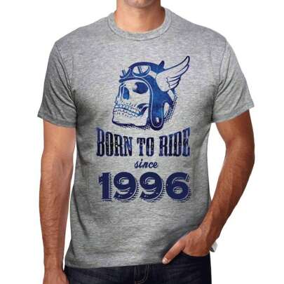 T-shirt da uomo Born To Ride Since 1996 – Born To Ride Since 1996 – 28 anni T-shirt grafica Idea regalo 28° compleanno Vintage Anno 1996 Novità