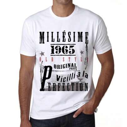 T-shirt da uomo invecchiata alla perfezione Vintage 1965 T-shirt grafica di 59 anni Idea regalo 59° compleanno Vintage Anno 1965 Nuovo