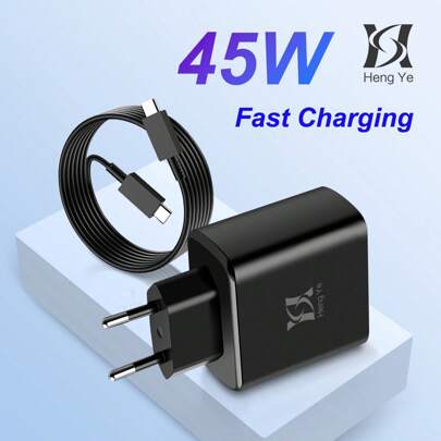 Caricabatterie rapido da 45W USB-C per telefoni Android, ricarica supraveloce compatibile con Galaxy S25/S25 Ultra/S25+/S24 Ultra/S24/S24+/S23 Ultra/S