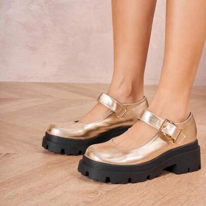 Chaussures à Talons avec Brides à Boucles