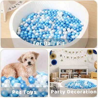 50 pezzi Palline in plastica per piscine di palline, palline giocattolo in plastica morbide e resistenti agli urti per piscine di palline, piscine, te