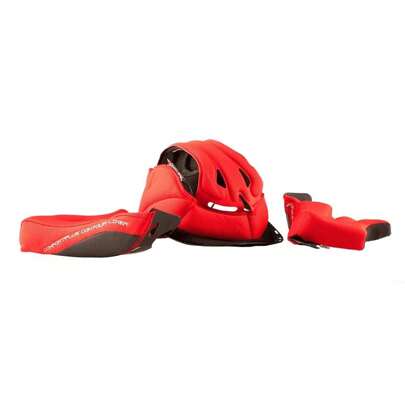 Motorcycle Helmet Parts | Enduro Motocross | Liner And Cheek Protector For Challenger Helmet | Liner & Cheek Protector 2019 Challenger Helmet | Red |
