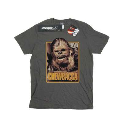 Maglietta da ragazzo con stampa di Chewbacca (colore: antracite)