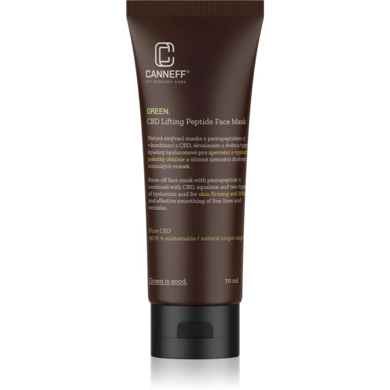 Canneff Green Cbd Lifting Peptide Face Mask Maschera Liftante E Rassodante Con Peptidi 70 Ml