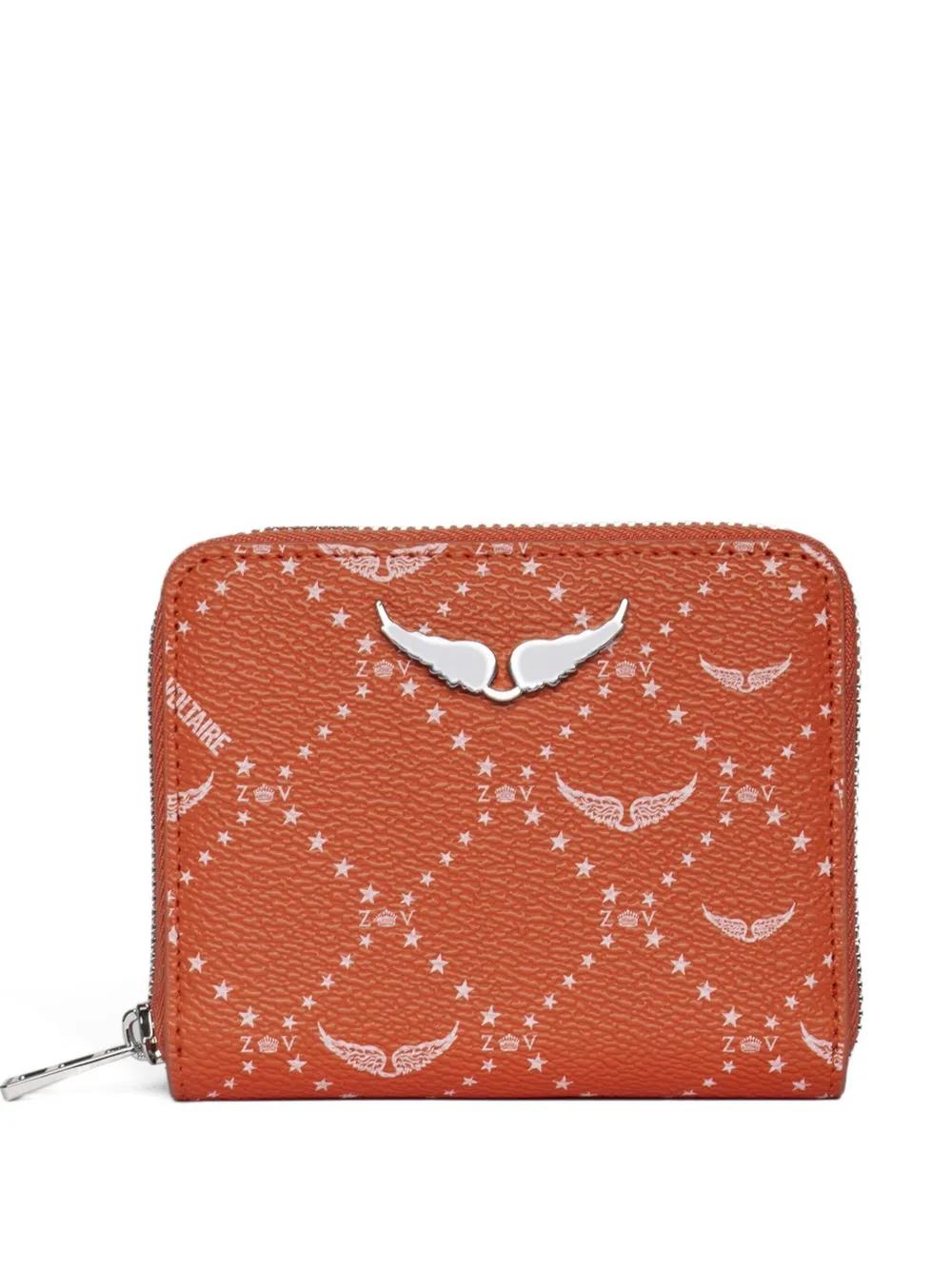 Zadig&Voltaire monogram-print wallet - Arancione