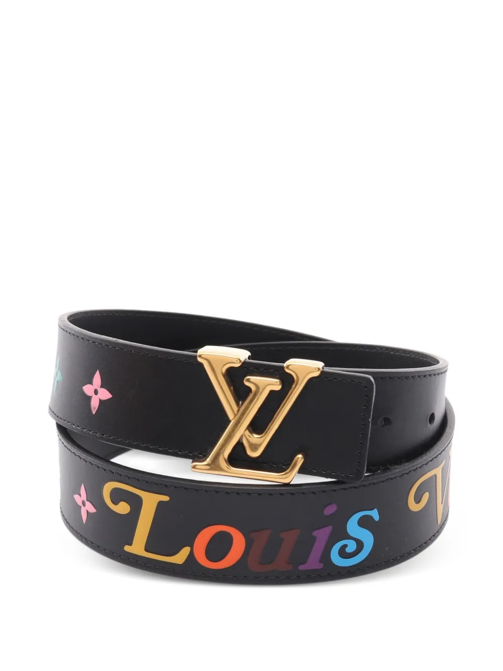 Louis Vuitton Pre-Owned 2018 New Wave leather belt - Nero