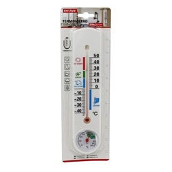 Termometro da parete con barometro Emi 23x5 cm