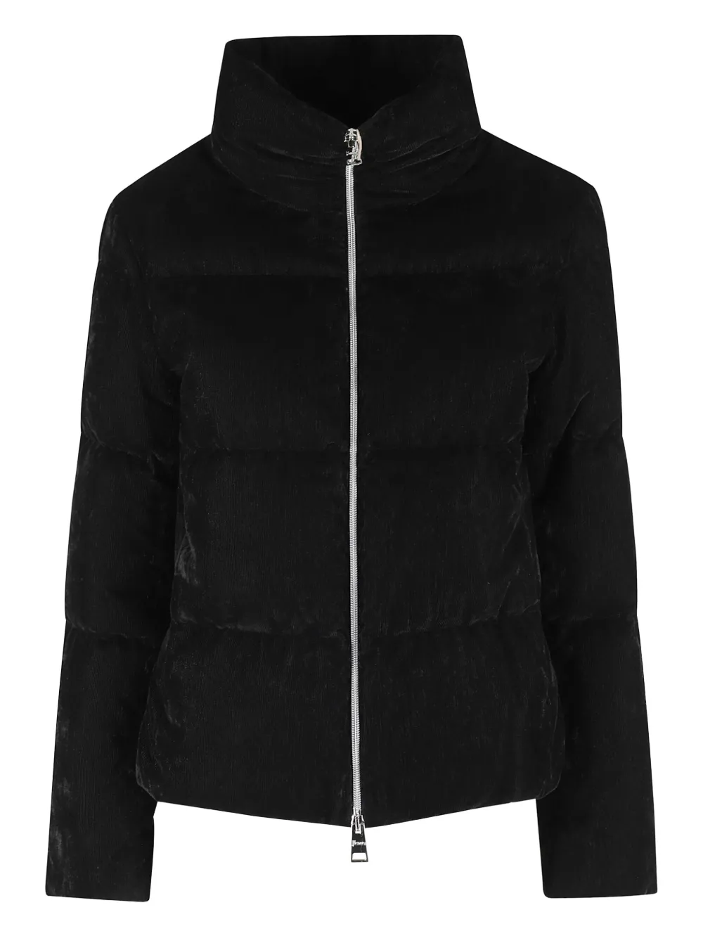 Herno velvet quilted jacket - Nero