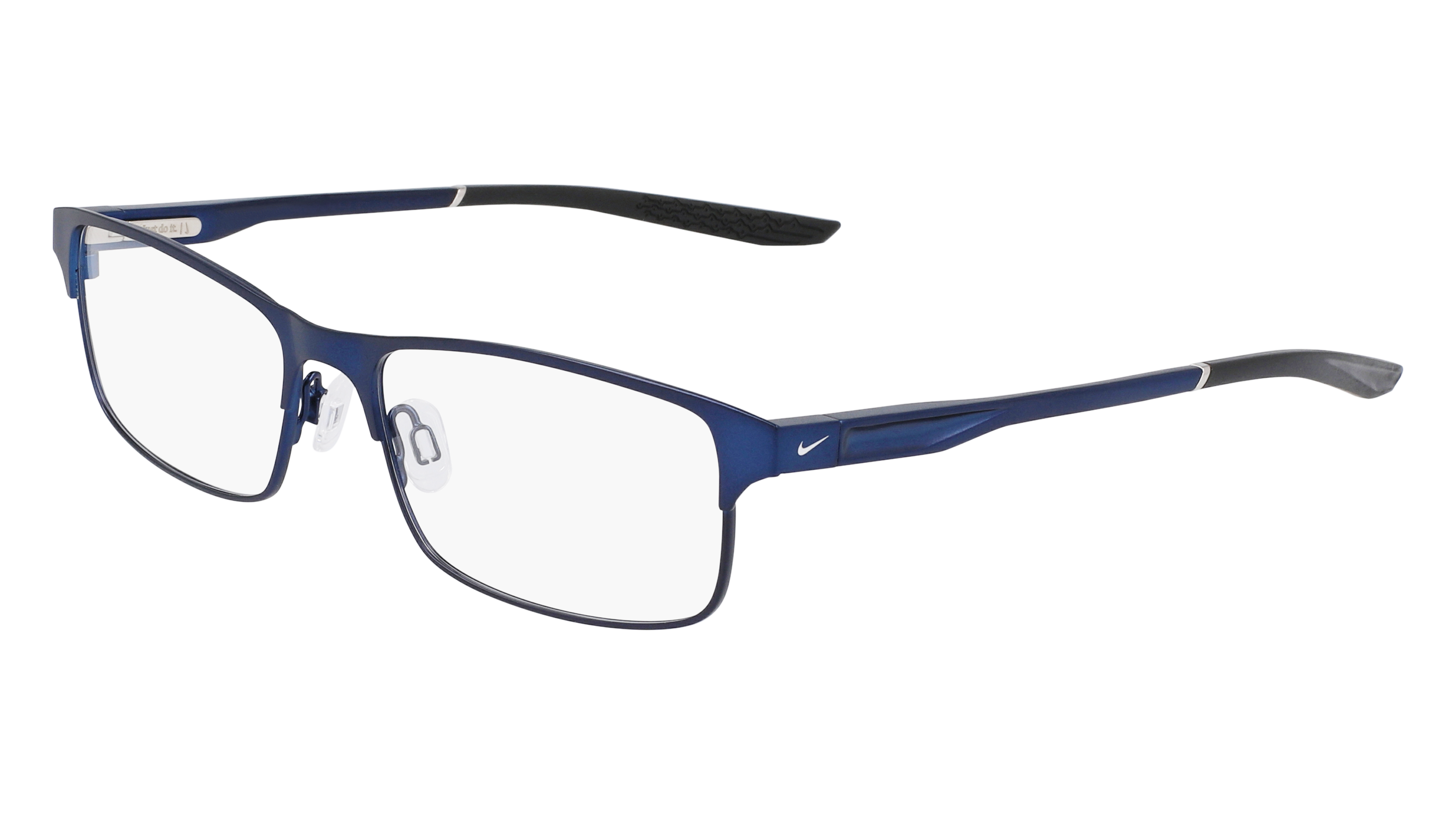 Nike Uomo Nike 8046 401 Montature Da Vista Metallo Blu  Squadrata Normale Fotocromatiche