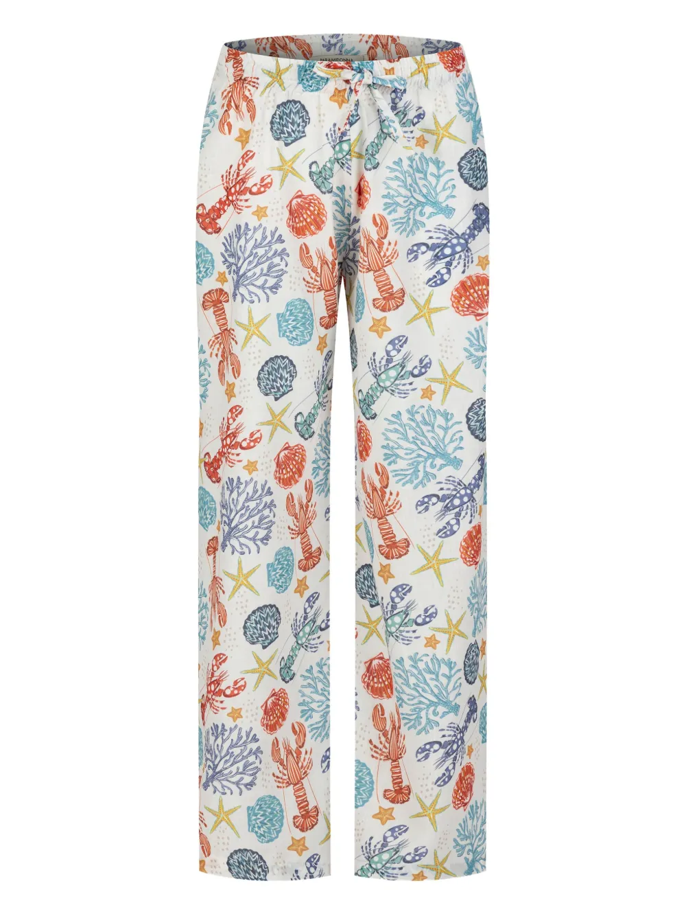 PARAMIDONNA linen trousers - Bianco