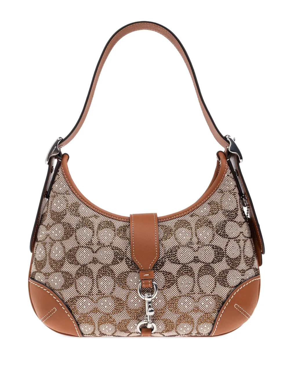 Coach Hamptons Hobo crystal-embellished shoulder bag - Toni neutri