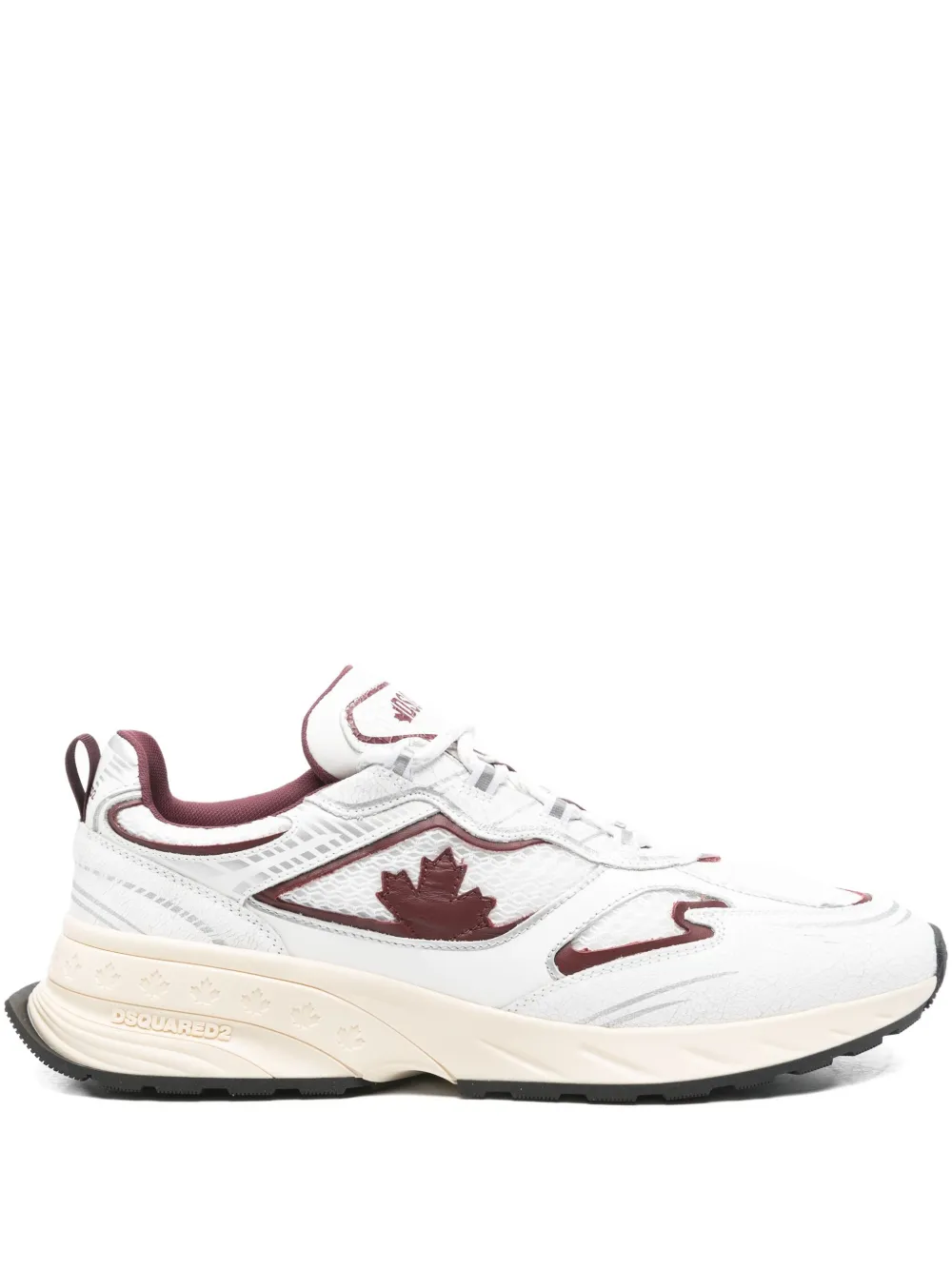 DSQUARED2 Sprinter maple-detail sneakers - Bianco