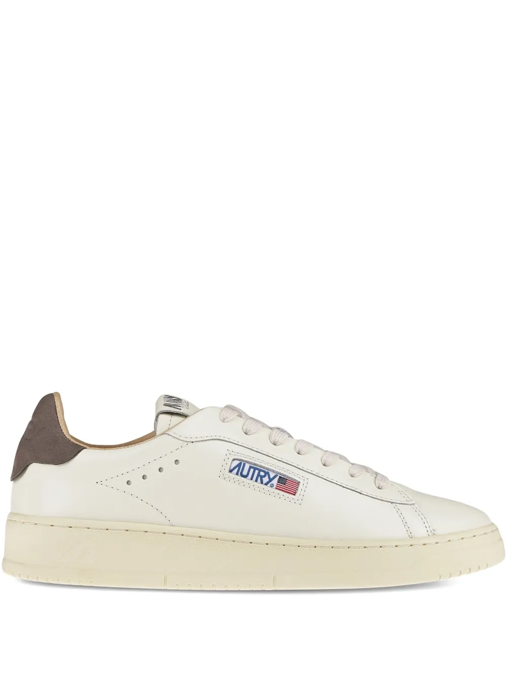 Autry Dallas leather panelled trainers - Bianco