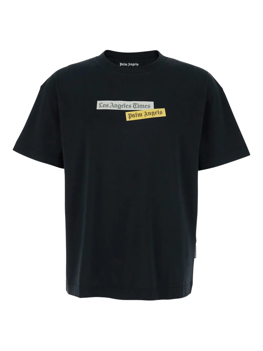 Palm Angels crew-neck logo-print T-shirt - Nero