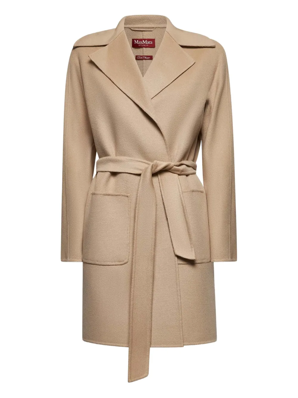 Max Mara belted wool coat - Marrone