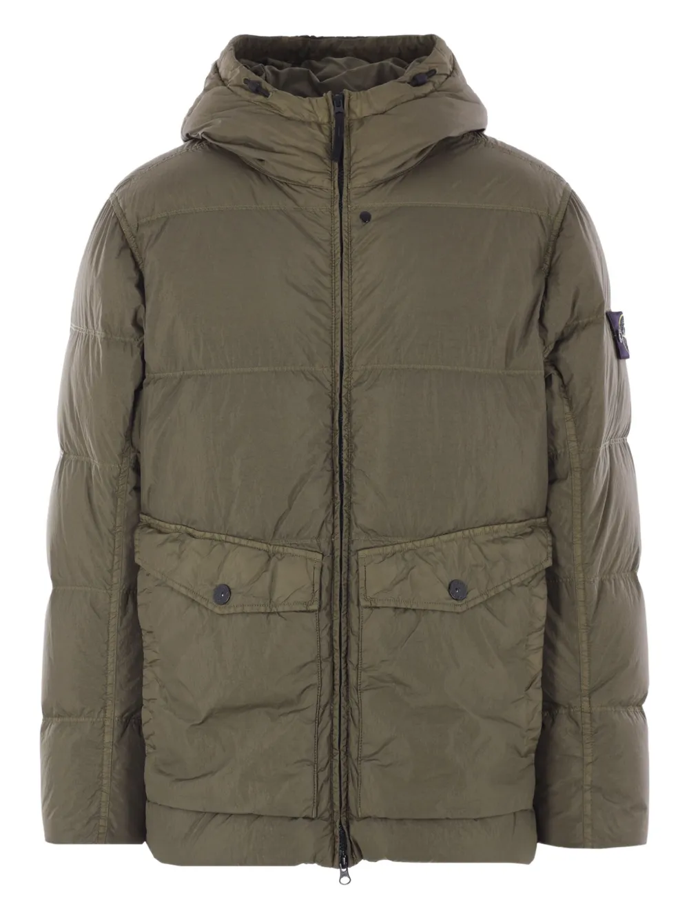 Stone Island hooded padded jacket - Verde