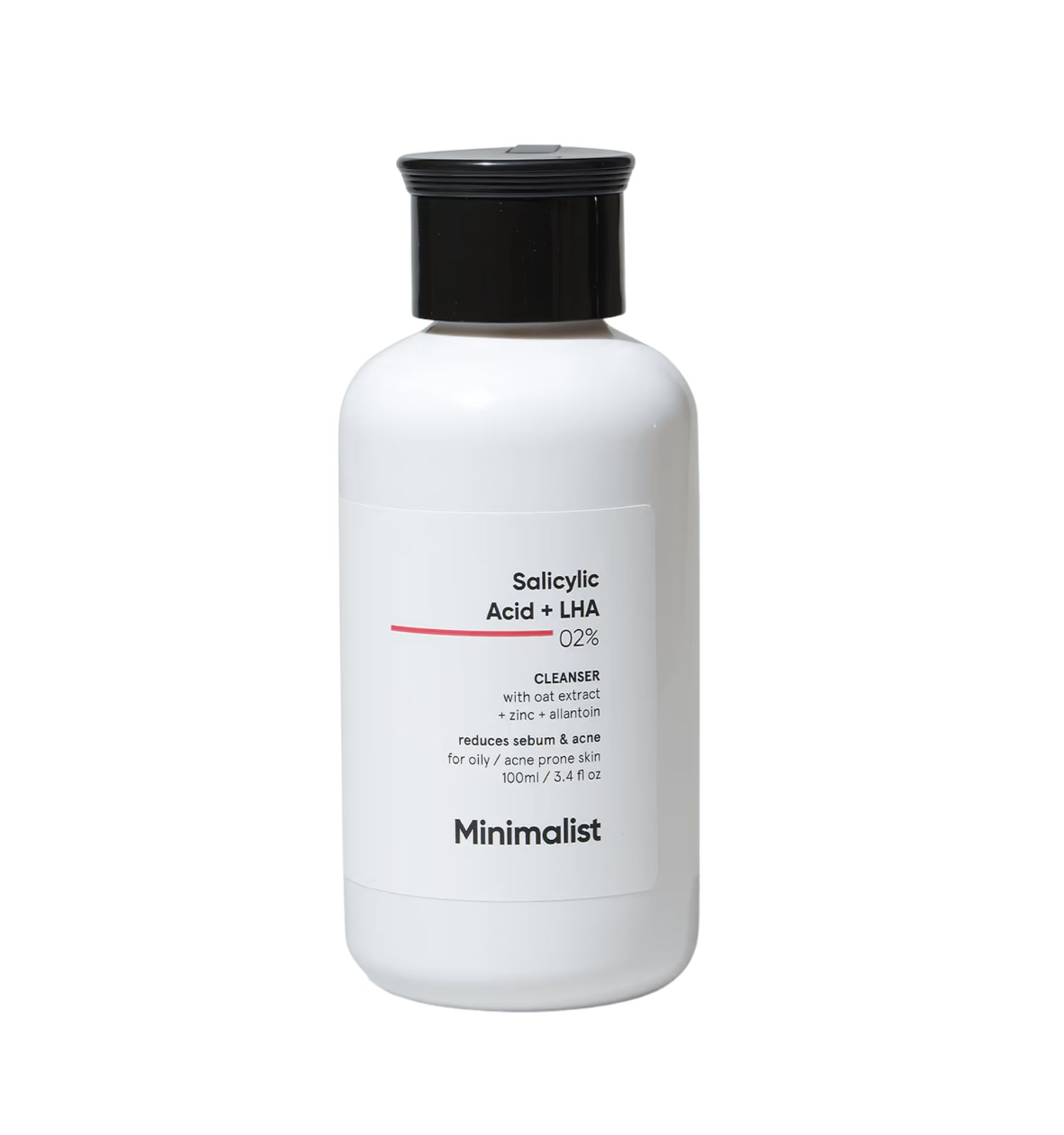 Minimalist, Salicylic Acid + LHA 02% Cleanser 100 ml Gel detergente