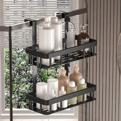 1 pezzo Portaoggetti, Scaffali per Spezie, Scaffali per Bagno e Cucina, Scaffali per Articoli da Toeletta, Porta Ganci per Porta, Scaffali Porta Acces