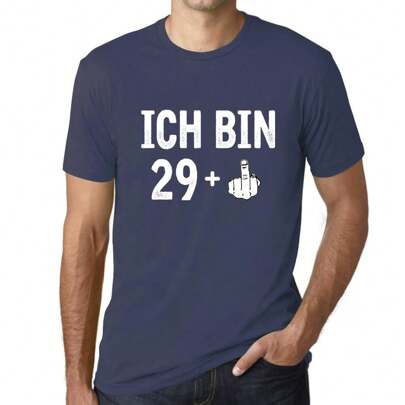 Maglietta da uomo I'm 29 Plus Middle Finger – Ich Bin 29 Plus Mittelfinger – 29 anni Maglietta grafica Idea regalo 29° compleanno Vintage Anno 1995 No