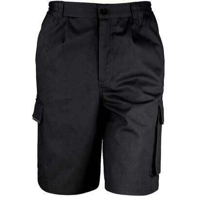 Pantaloncini da lavoro unisex WorkGuard / Abbigliamento da lavoro (Nero)
