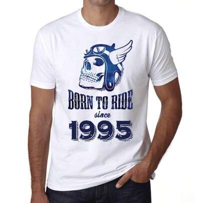 T-shirt da uomo Born To Ride Since 1995 – Born To Ride Since 1995 – 29 anni T-shirt grafica Idea regalo 29° compleanno Vintage Anno 1995 Novità