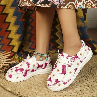 Scarpe sportive con stivali bianchi e rosa e scarpe casual