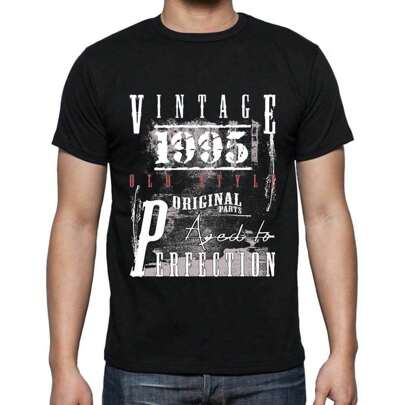 T-shirt da uomo Original Parts Aged To Perfection 1995 – Original Parts Aged To Perfection 1995 – 29 anni T-shirt grafica idea regalo 29° compleanno V
