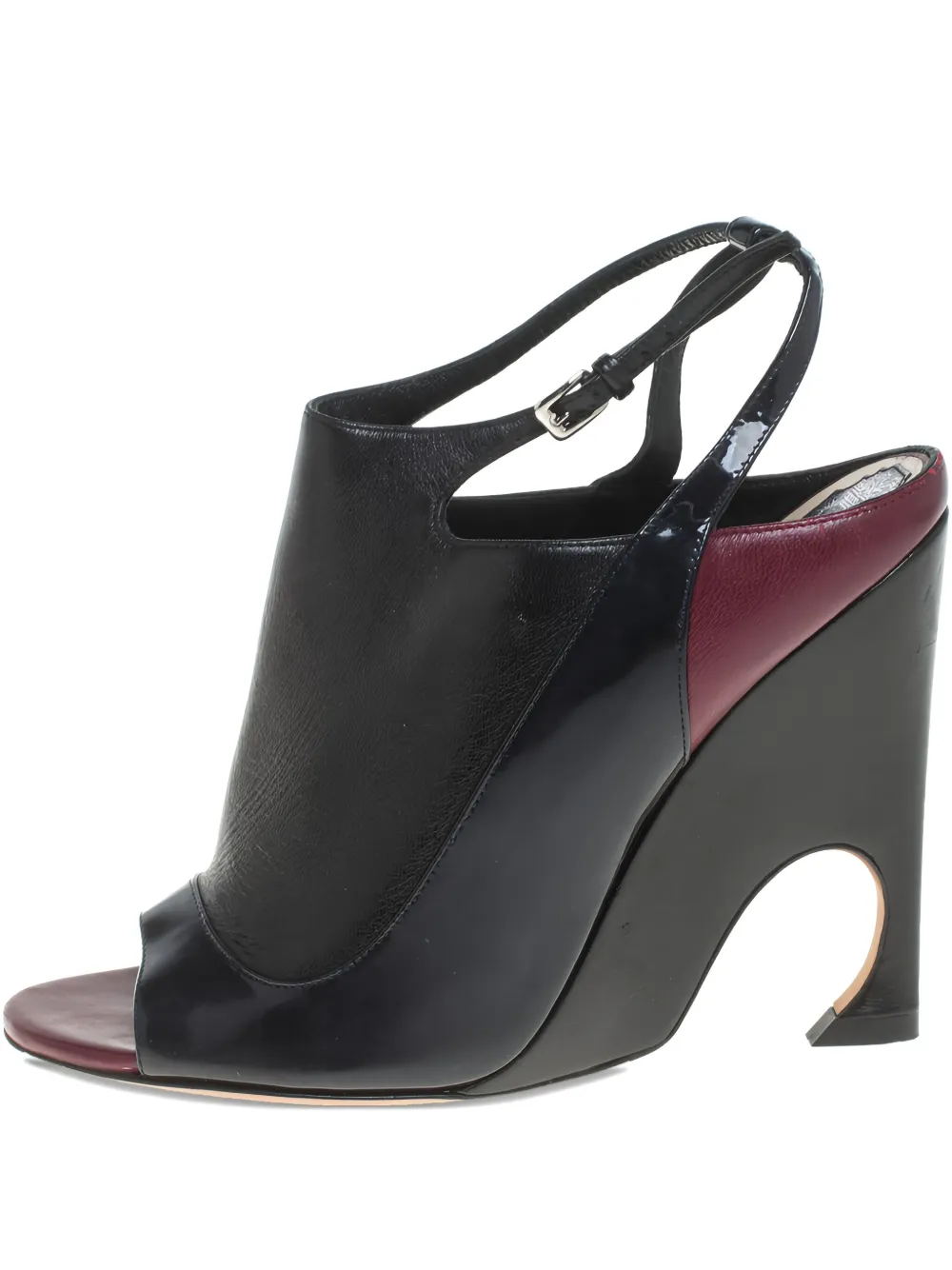 Christian Dior Pre-Owned slingback wedge sandals - Nero