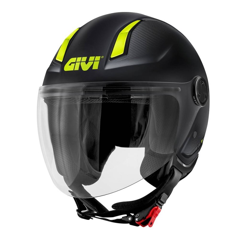 Casco Jet Givi 11.7 Solid Nero Giallo XXL