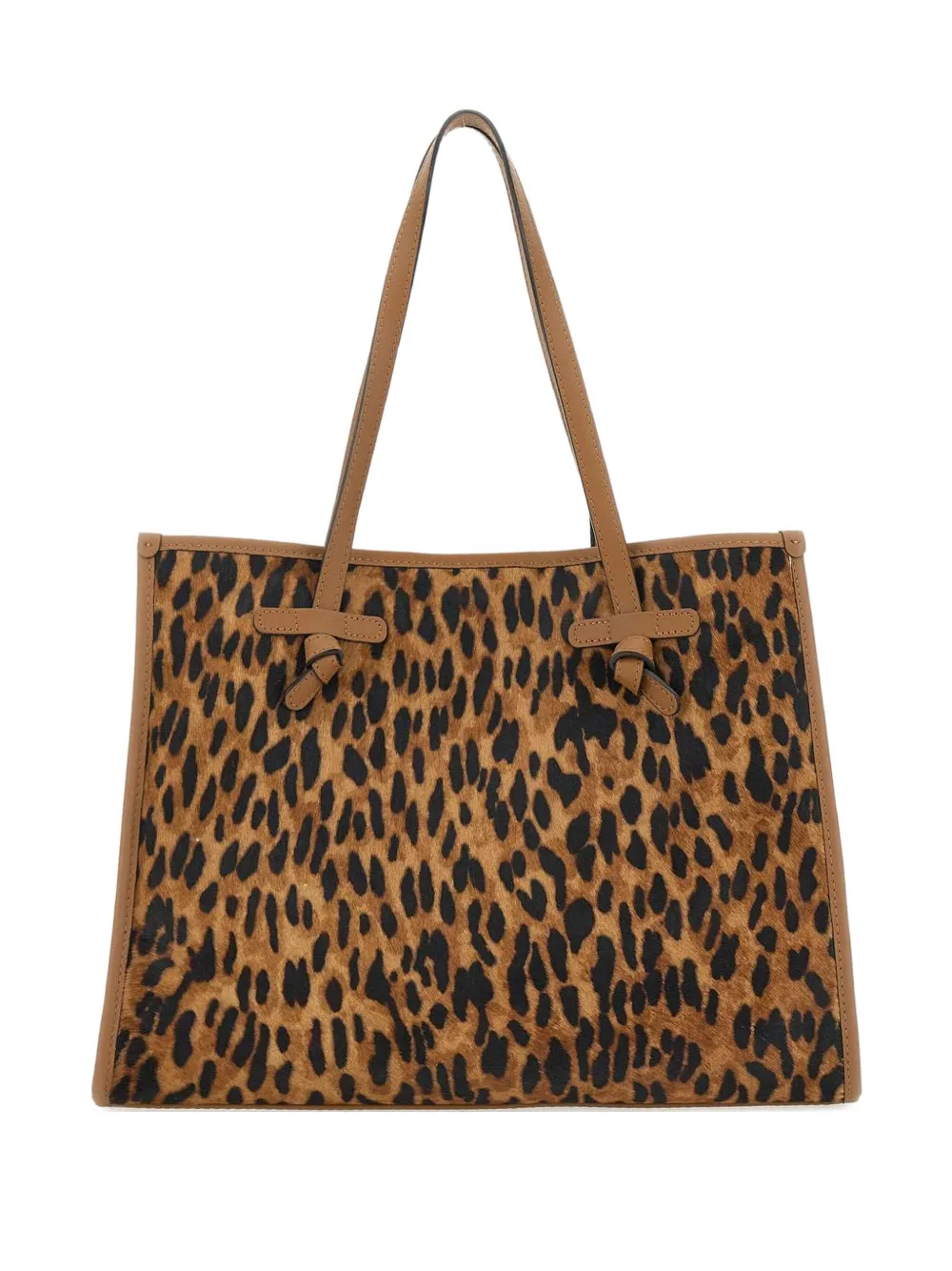 MARCELLA CLUB leopard-print tote bag - Marrone