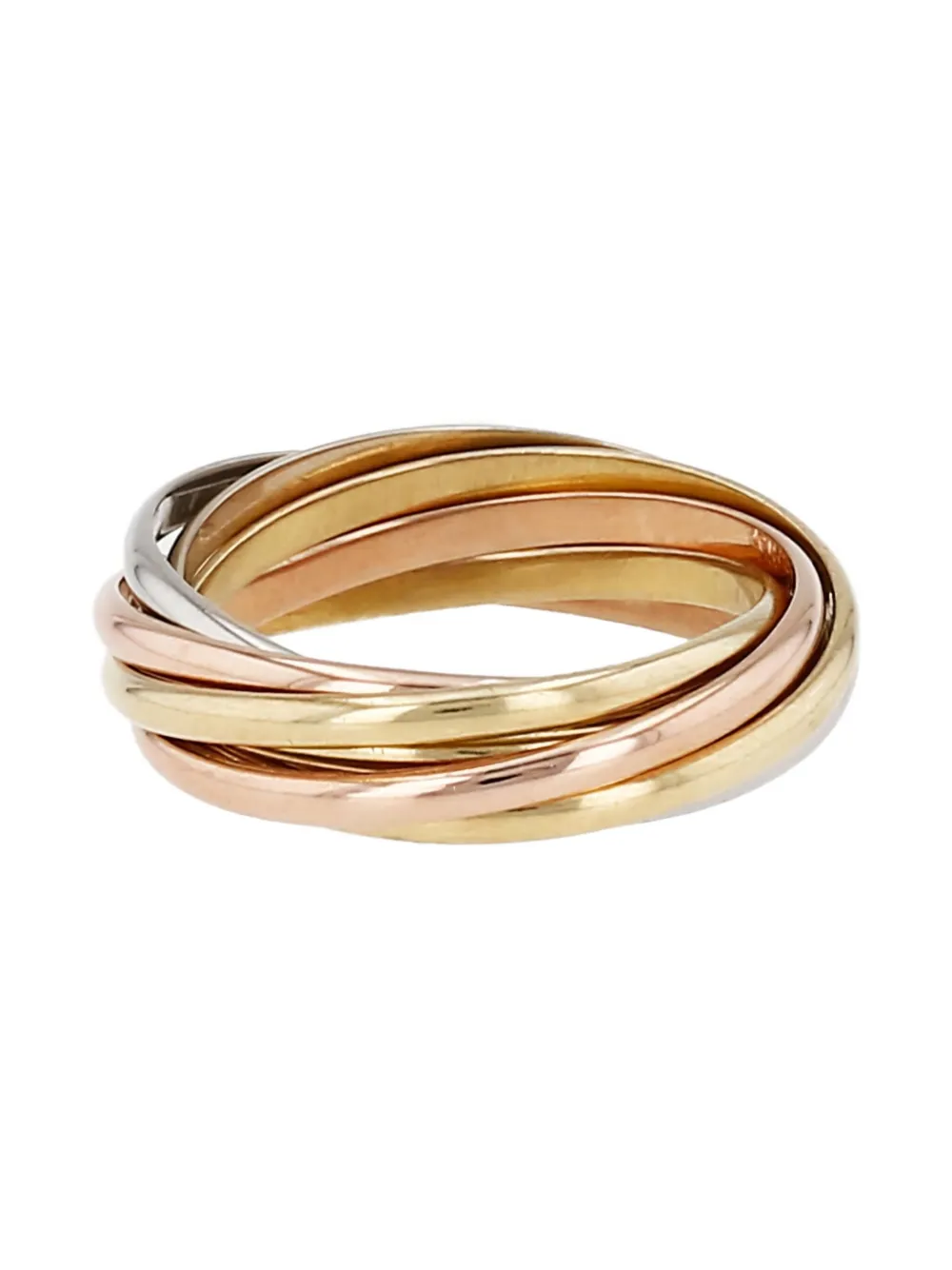 Cartier 18K yellow rose and white gold Trinity ring - Oro